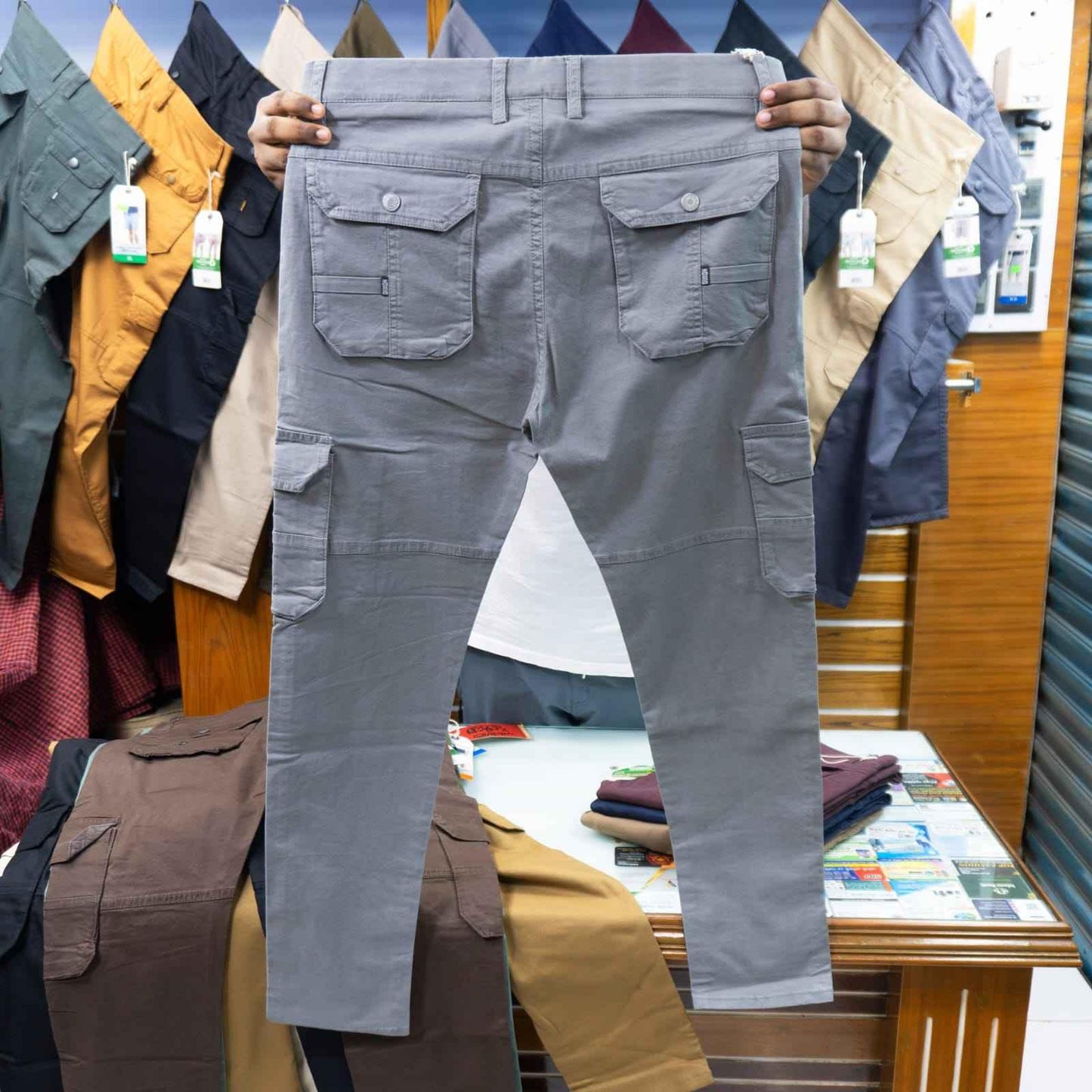 "লাইট এস কালার" কার্গো প্যান্ট রেগুলার সাইজ (২৭ থেকে ৩৪)